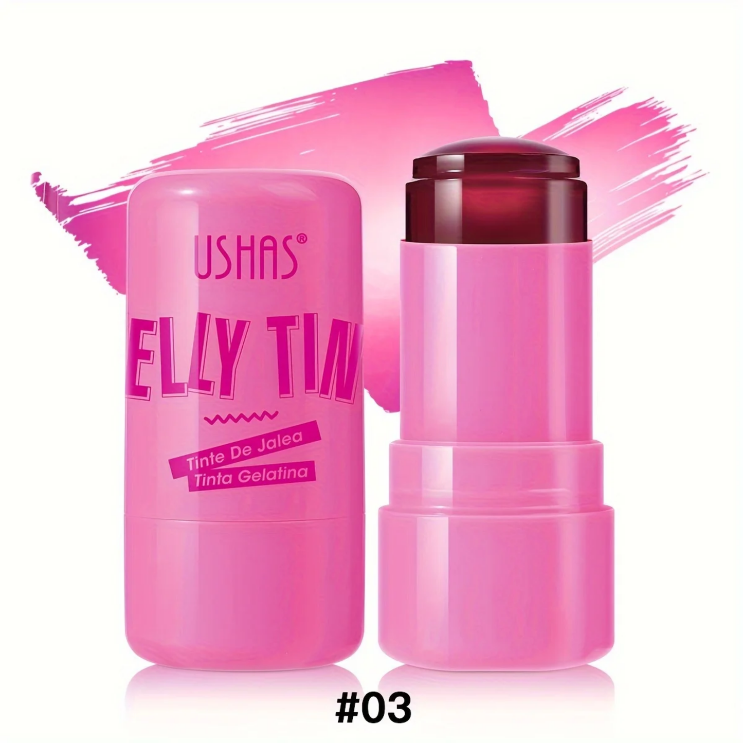 Jelly Tint™ Rubor y Labial en Gelatina para un Look Natural y Radiante (Pack x4)