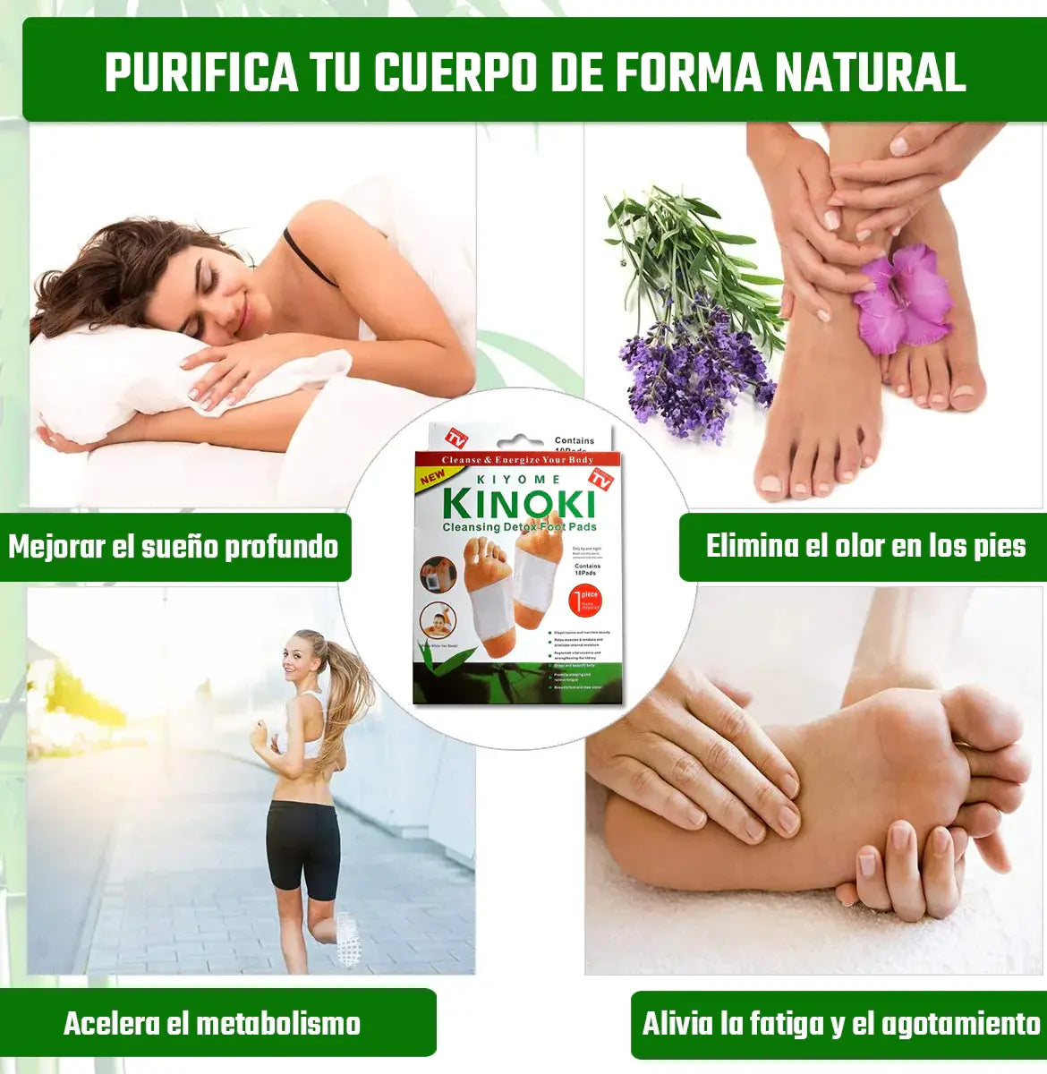 Parches Detox para Pies™ Elimina toxinas mientras duermes y despierta renovado