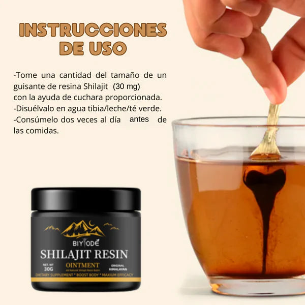 Shilajit Resin del Himalaya Energía pura y vitalidad natural, directo de las alturas