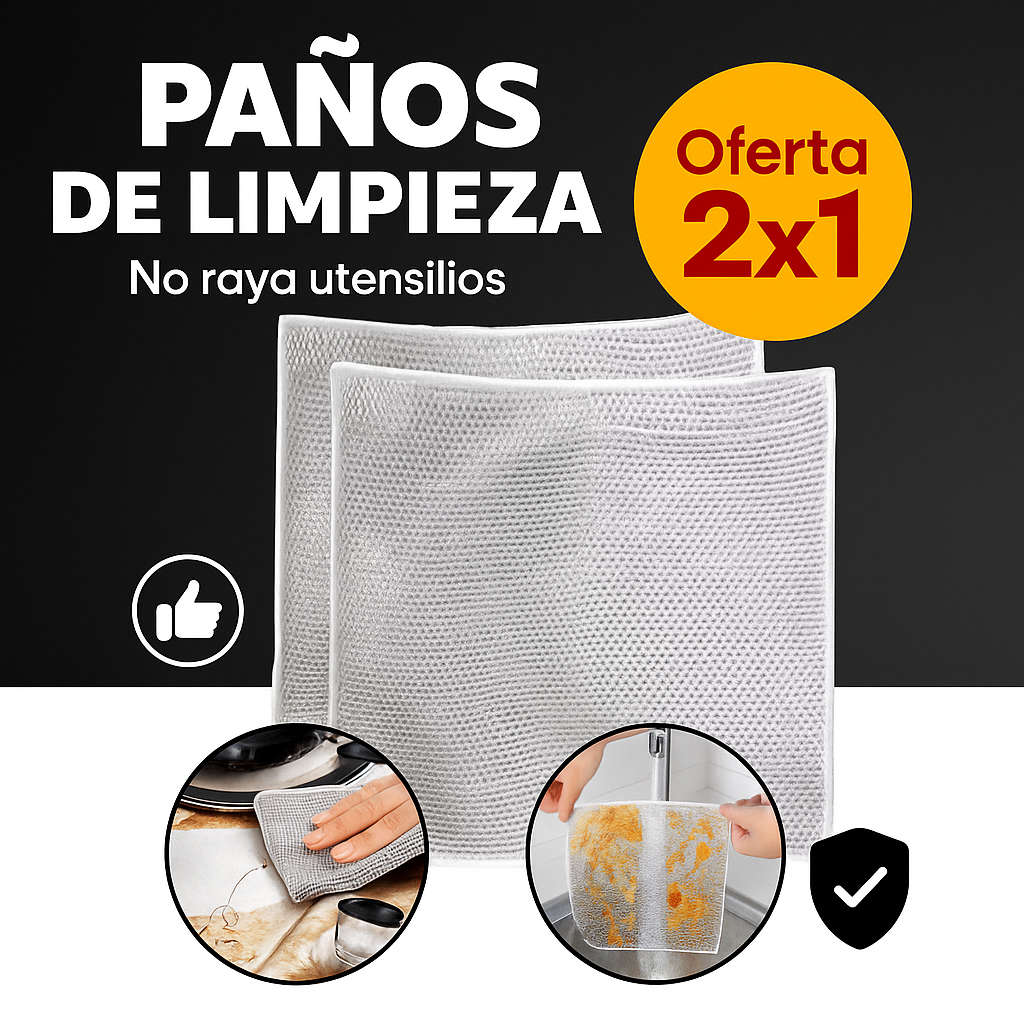 SET Pack 5 Paños De Limpieza Antiadheren