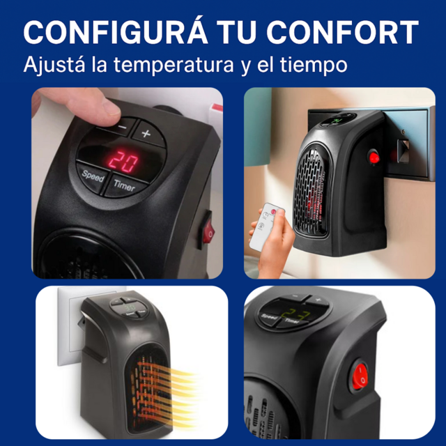 Mini Calefactor Adaptador Incluido