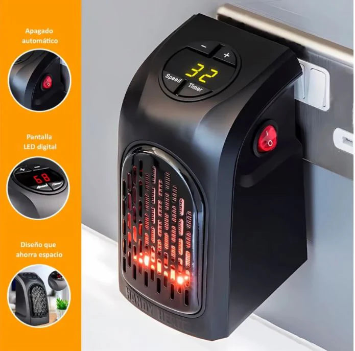 Mini Calefactor Adaptador Incluido