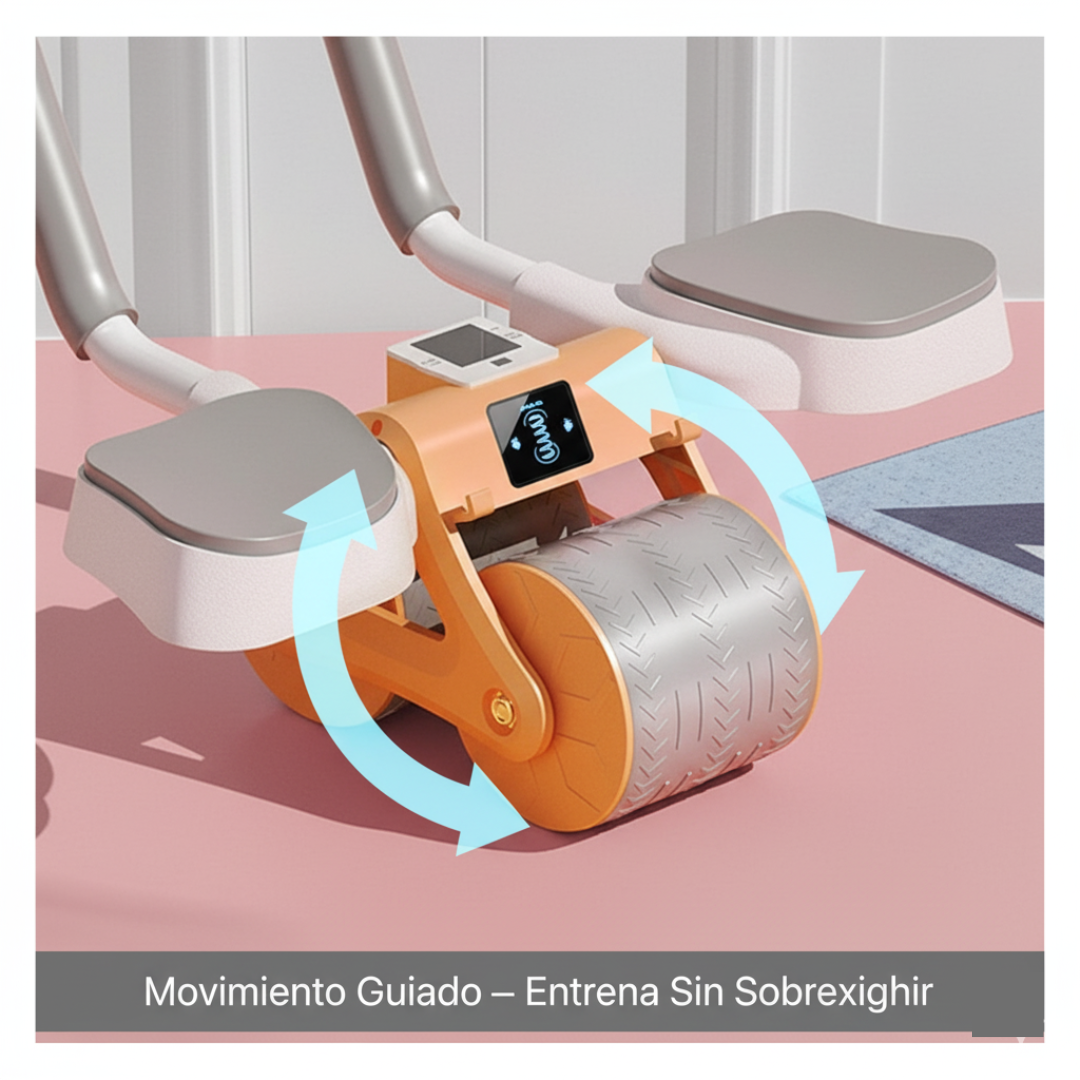 Rueda Abdominal Digital PowerCore™ Entrena tu abdomen con control, apoyo y estabilidad.