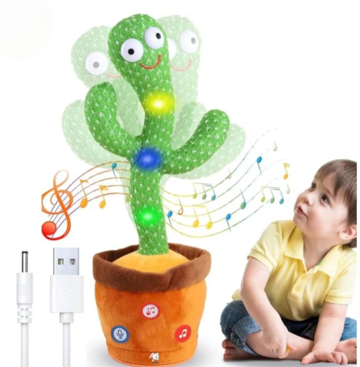 Parlanchín™ El Cactus que baila, canta e imita tu voz