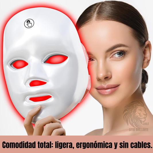 Máscara Led 7 Núcleos fototerapia facial