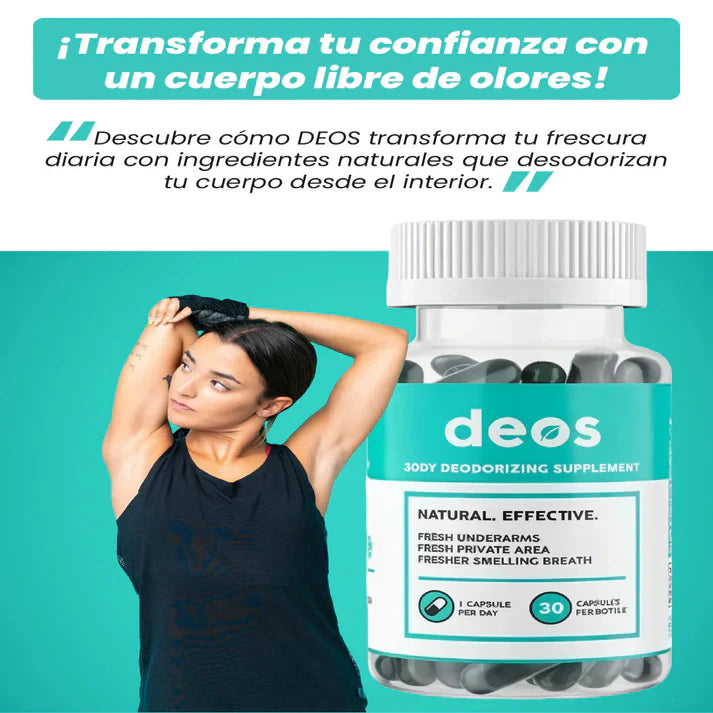 Deos™ Frescura total desde el interior, sin químicos y sin esfuerzo.