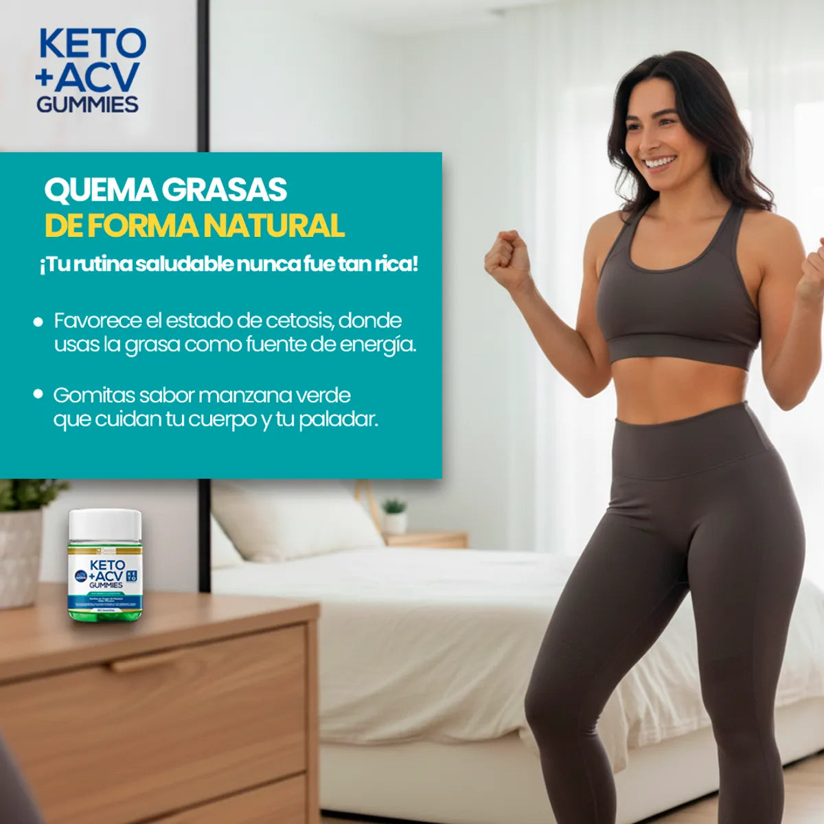 KETO PLUS Gomitas Naturales de Vinagre de Manzana