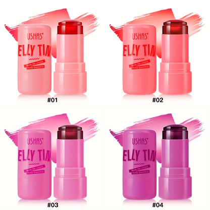 Jelly Tint™  Rubor y Labial en Gelatina para un Look Natural y Radiante (Pack x4)
