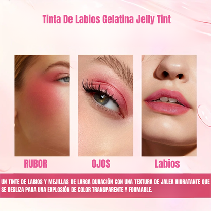 Jelly Tint™  Rubor y Labial en Gelatina para un Look Natural y Radiante (Pack x4)