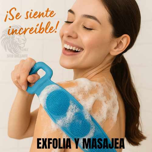 Cepillo Corporal de Silicona para Ducha  ¡Limpieza y Renovación al Alcance de Tu Mano!