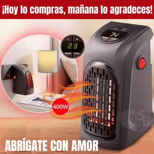 Mini Calefactor Adaptador Incluido