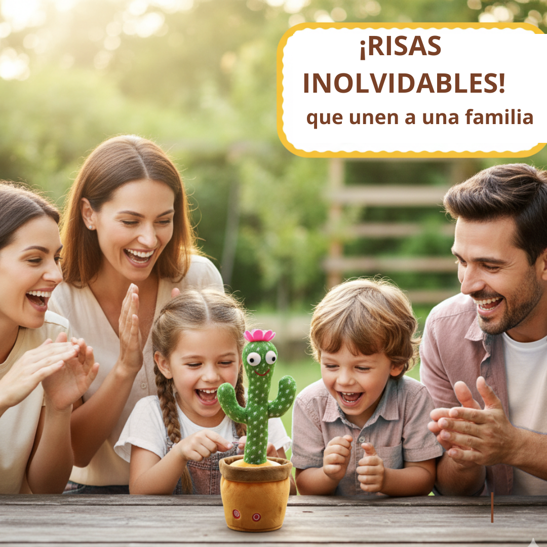 Parlanchín™ El Cactus que baila, canta e imita tu voz