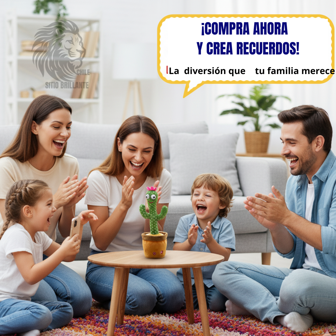 Parlanchín™ El Cactus que baila, canta e imita tu voz