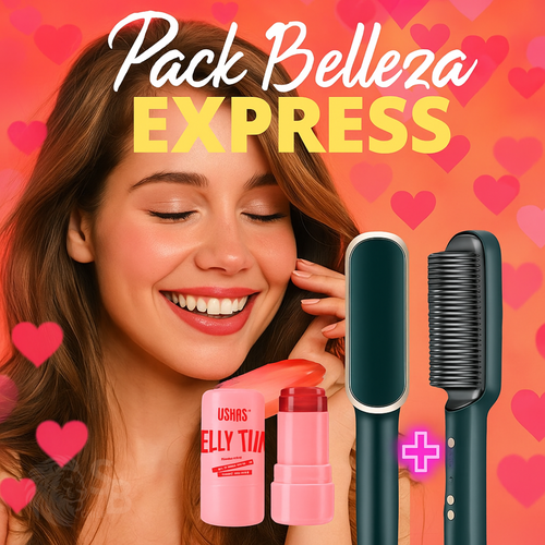 Pack Belleza Express™ Cabello liso y labios radiantes en solo minutos.
