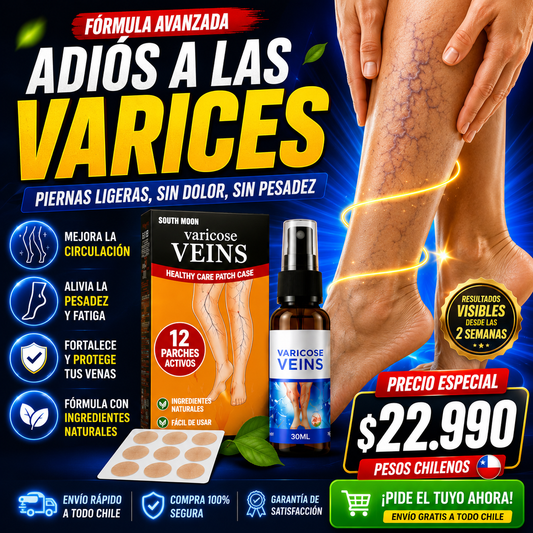 KIT VARICES SPRAY + 12 PARCH