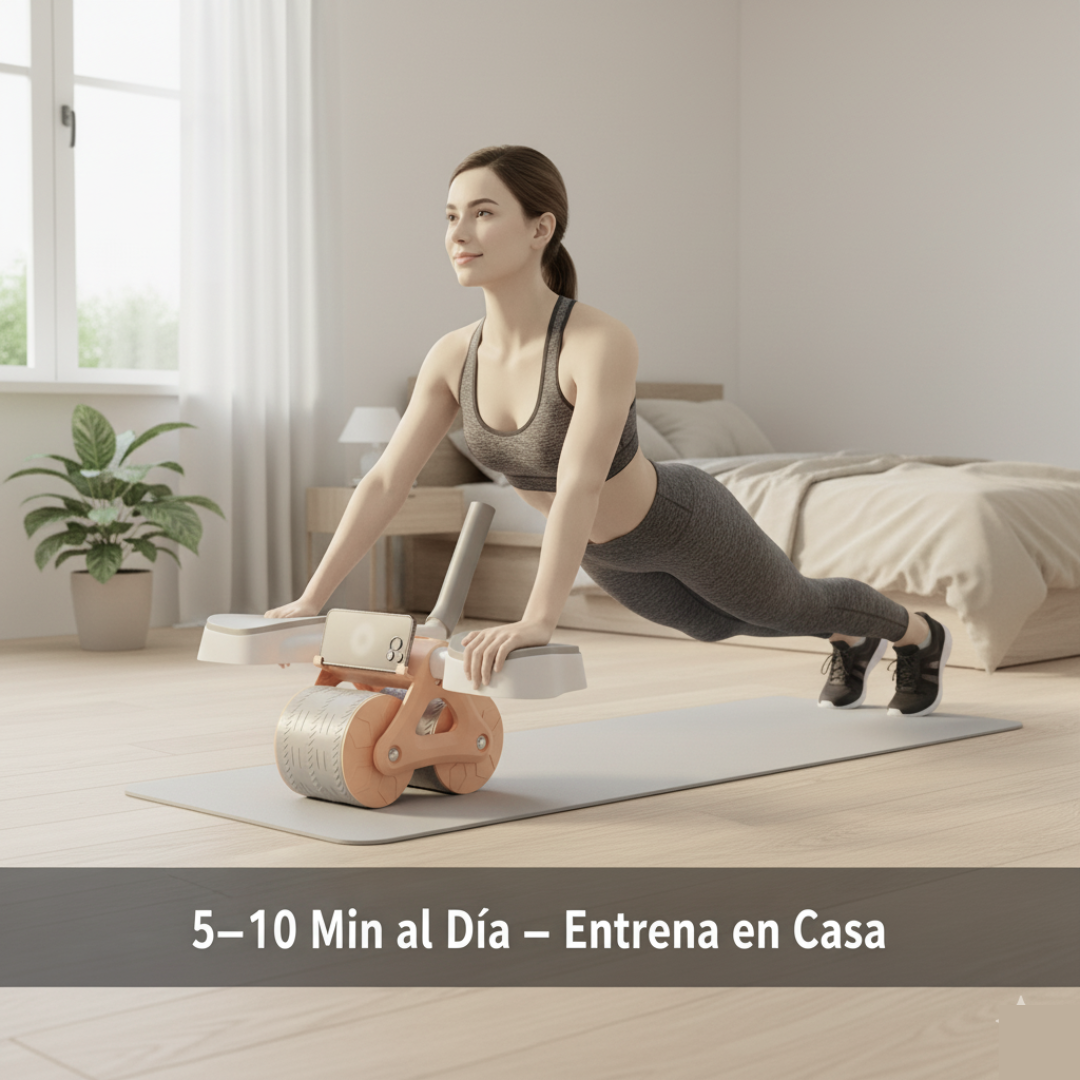 Rueda Abdominal Digital PowerCore™ Entrena tu abdomen con control, apoyo y estabilidad.