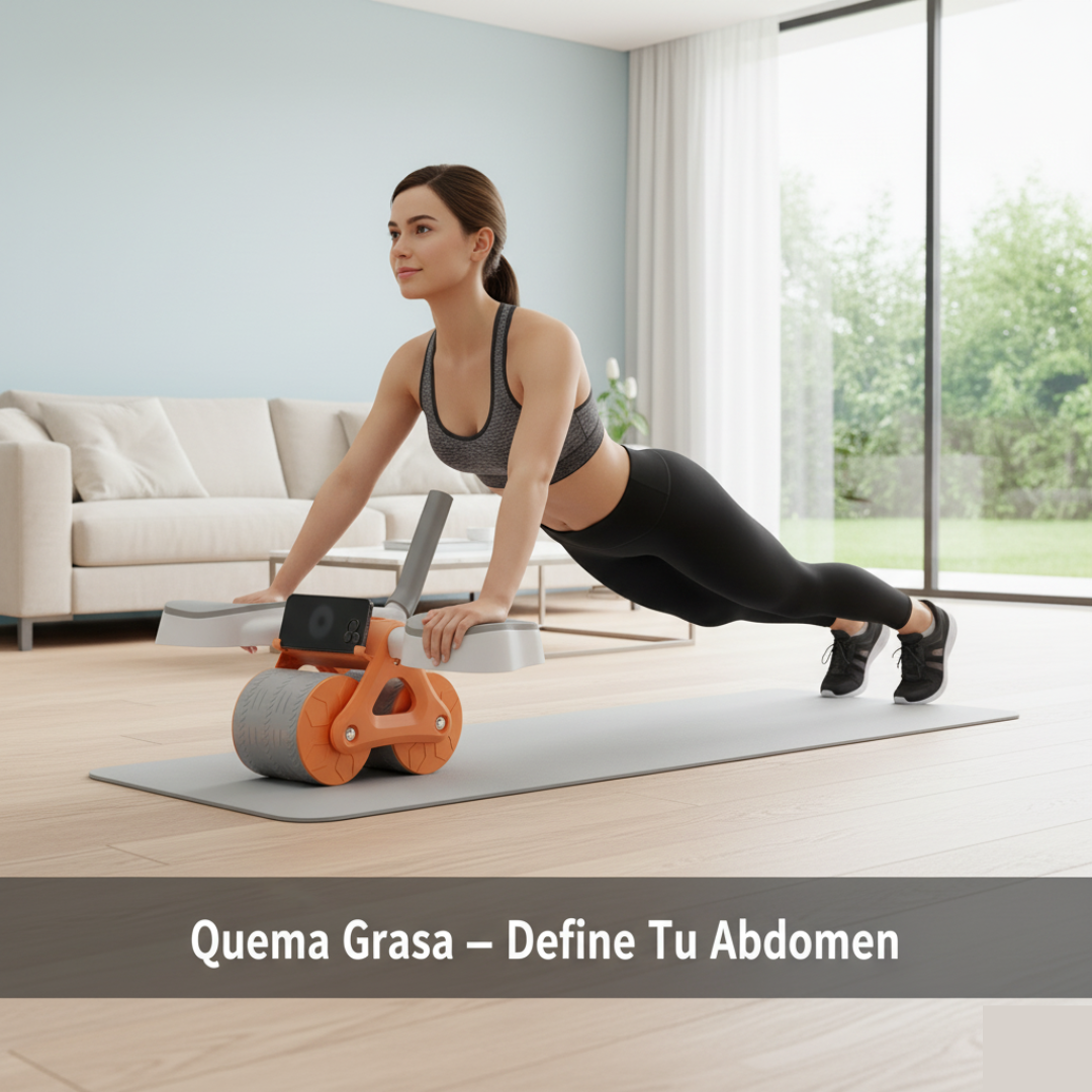 Rueda Abdominal Digital PowerCore™ Entrena tu abdomen con control, apoyo y estabilidad.
