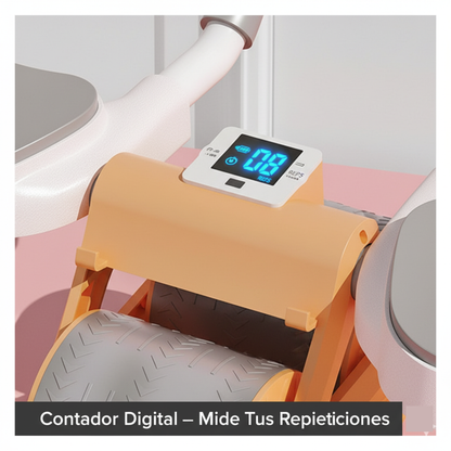 Rueda Abdominal Digital PowerCore™ Entrena tu abdomen con control, apoyo y estabilidad.