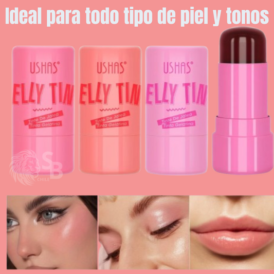 Jelly Tint™  Rubor y Labial en Gelatina para un Look Natural y Radiante (Pack x4)