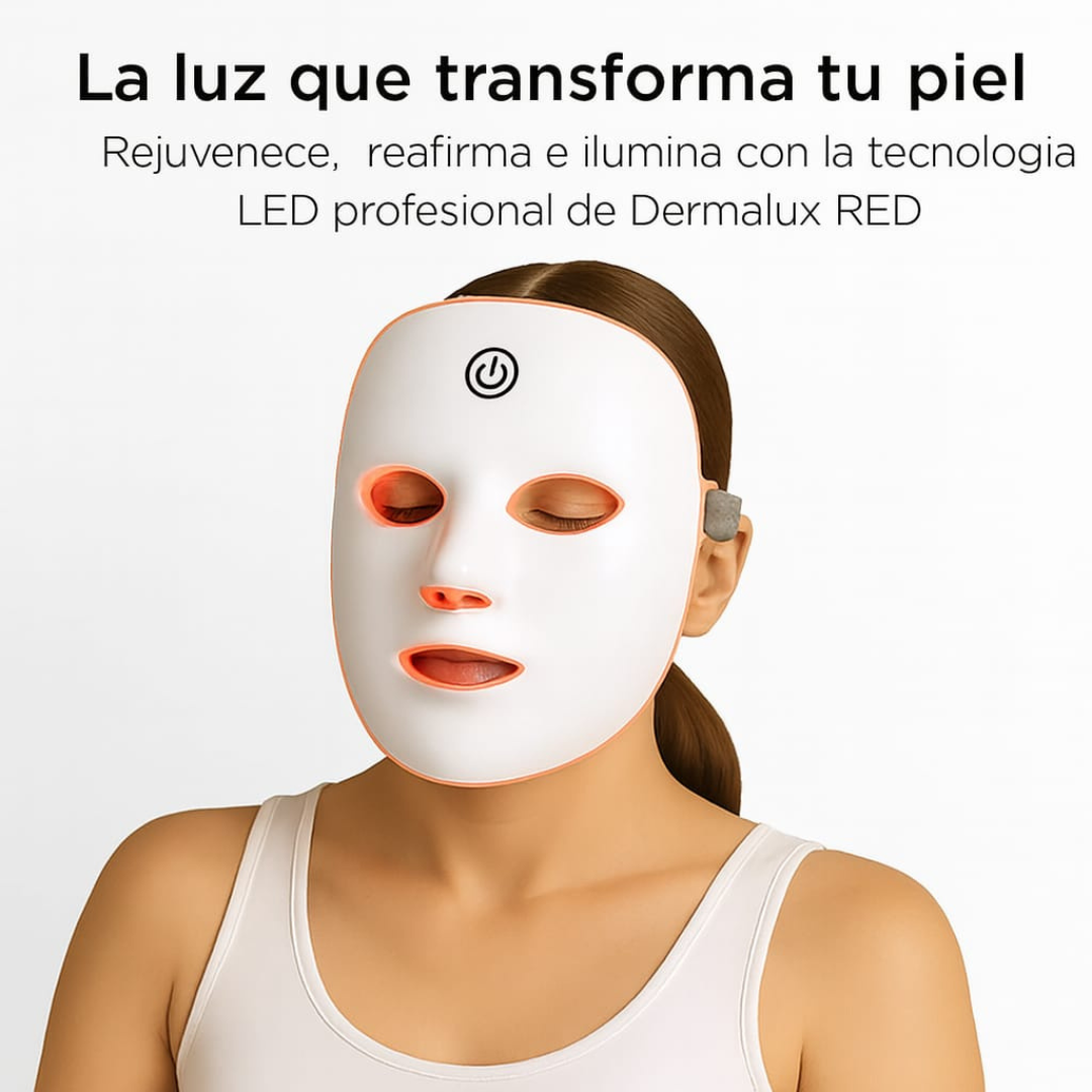 Máscara Led 7 Núcleos fototerapia facial
