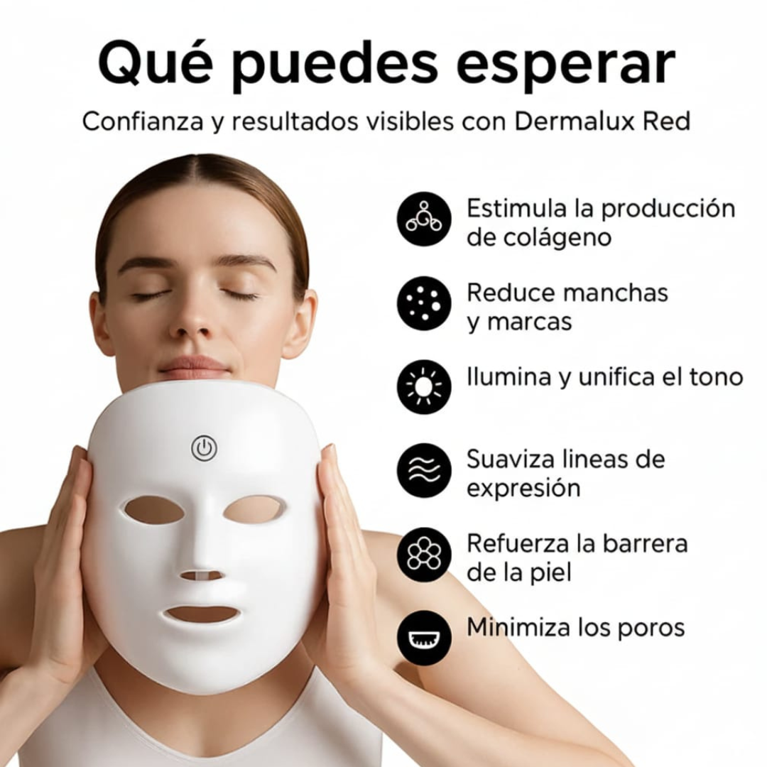 Máscara Led 7 Núcleos fototerapia facial