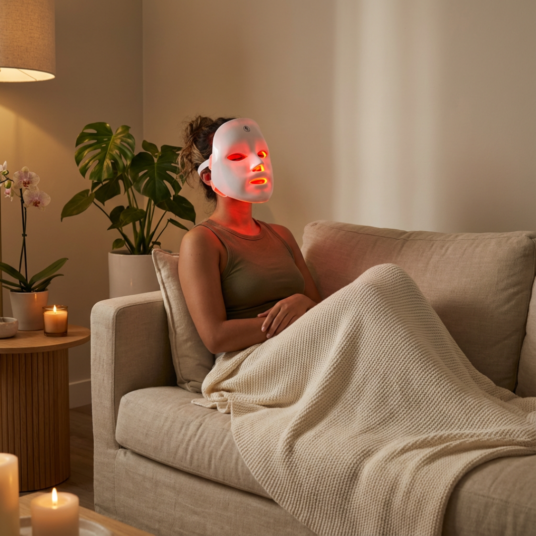 Máscara Led 7 Núcleos fototerapia facial