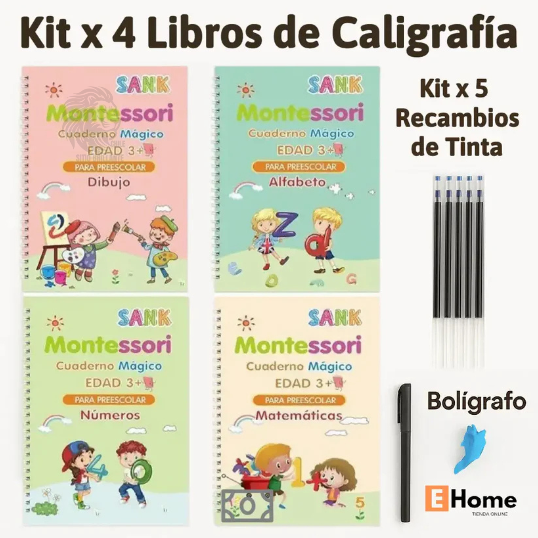 Set Cuaderno Magic Caligrafía Montessori