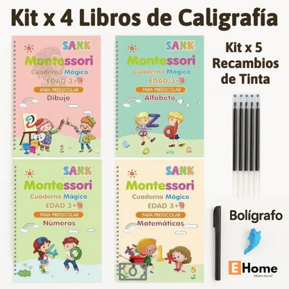 Set Cuaderno Magic Caligrafía Montessori