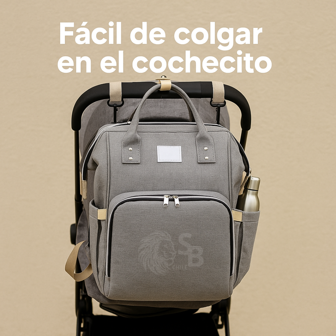 La Mochila 3 en 1 que Toda Mamá Necesita: Pañalera, Cuna y Cambiador en Uno Solo